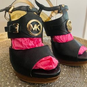 MICHAEL by Michael Kors Mackenzie Black High Heels